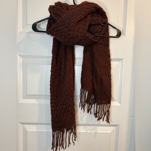 Cozy maroon Knit Scarf